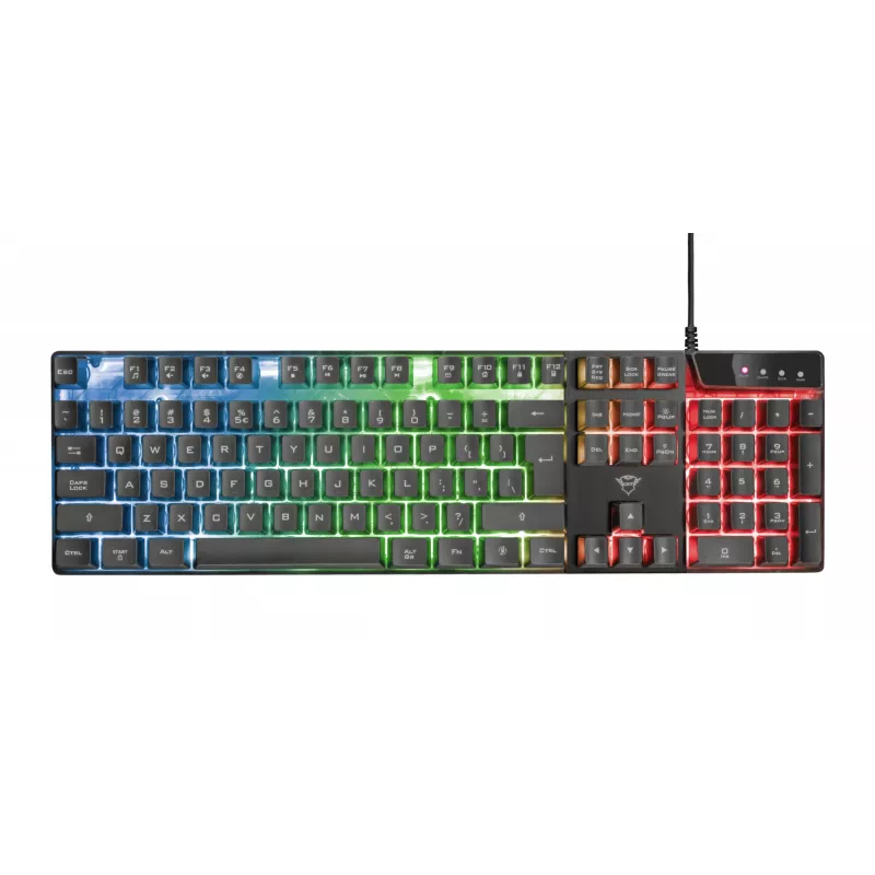 Trust GXT 838 Azor klaviatūra su pele, žaidimų, USB, juoda