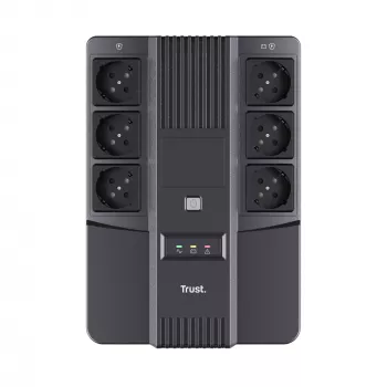 Trust Maxxon 23326 nepertraukiamo maitinimo šaltinis UPS 800 VA, 6 AC išėjimų, imituota sinusoidė