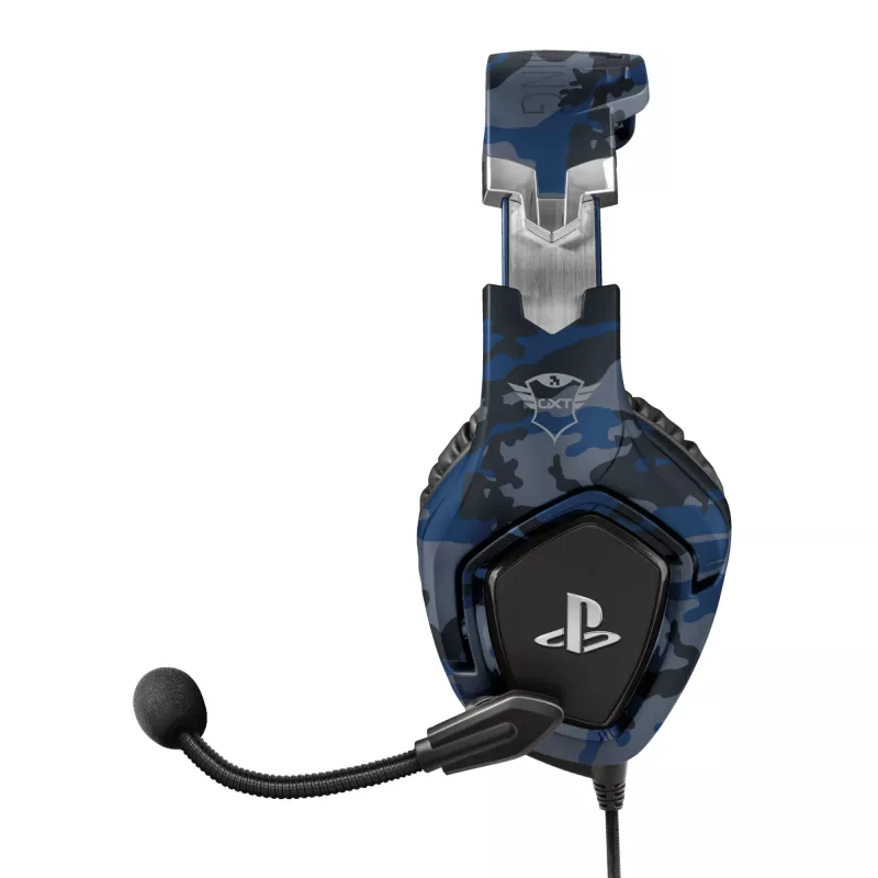 Trust GXT 488 Forze PS4 ausinės laidinės, lankelio, žaidimams, juodos, mėlynos