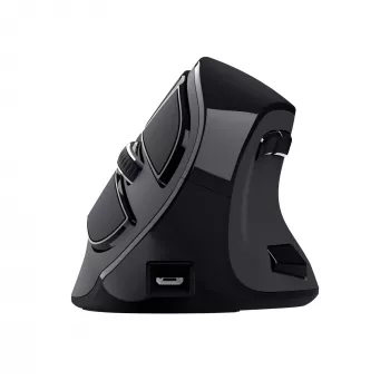 Trust Voxx vertikali pelė, RF belaidė + Bluetooth, optinė, 2400 DPI