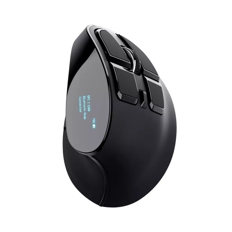 Trust Voxx vertikali pelė, RF belaidė + Bluetooth, optinė, 2400 DPI