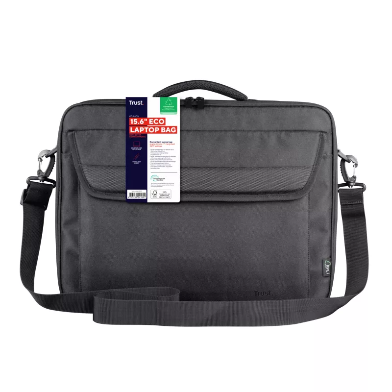 Trust Atlanta 40.6 cm (16 col.) portfelis juodas