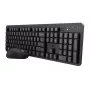 Trust Ody II belaidė klaviatūra su pele, RF, QWERTY, US anglų, juoda
