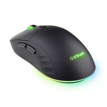 Trust GXT 927 Redex+ žaidimų pelė, dešinei rankai, belaidė RF + USB Type-A, lazerinė, 25600 DPI