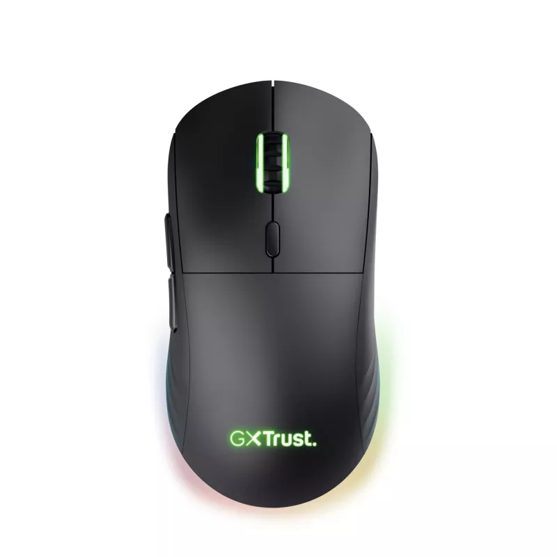 Trust GXT 927 Redex+ žaidimų pelė, dešinei rankai, belaidė RF + USB Type-A, lazerinė, 25600 DPI