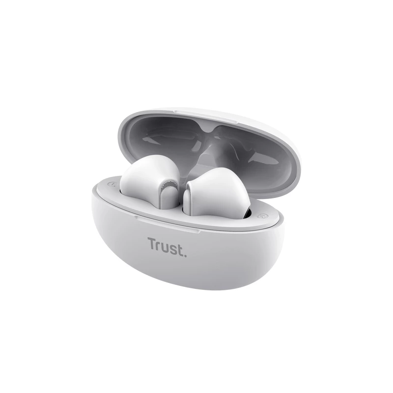 Trust Yavi belaidės ausinės True Wireless Stereo (TWS) į ausį Skambučiai/Muzika USB Type-C Baltos