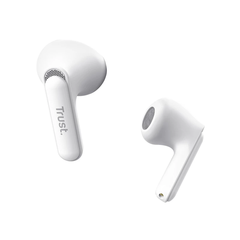 Trust Yavi belaidės ausinės True Wireless Stereo (TWS) į ausį Skambučiai/Muzika USB Type-C Baltos