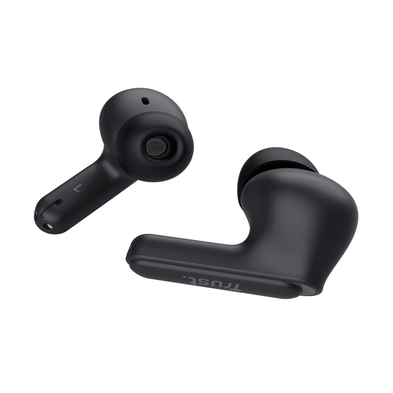 Trust Yavi belaidės ausinės True Wireless Stereo (TWS) į ausį, skambučiai/muzika, USB Type-C, Bluetooth, juodos