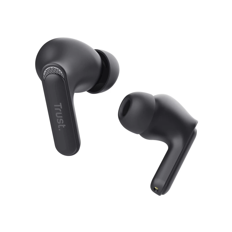 Trust Yavi belaidės ausinės True Wireless Stereo (TWS) į ausį, skambučiai/muzika, USB Type-C, Bluetooth, juodos