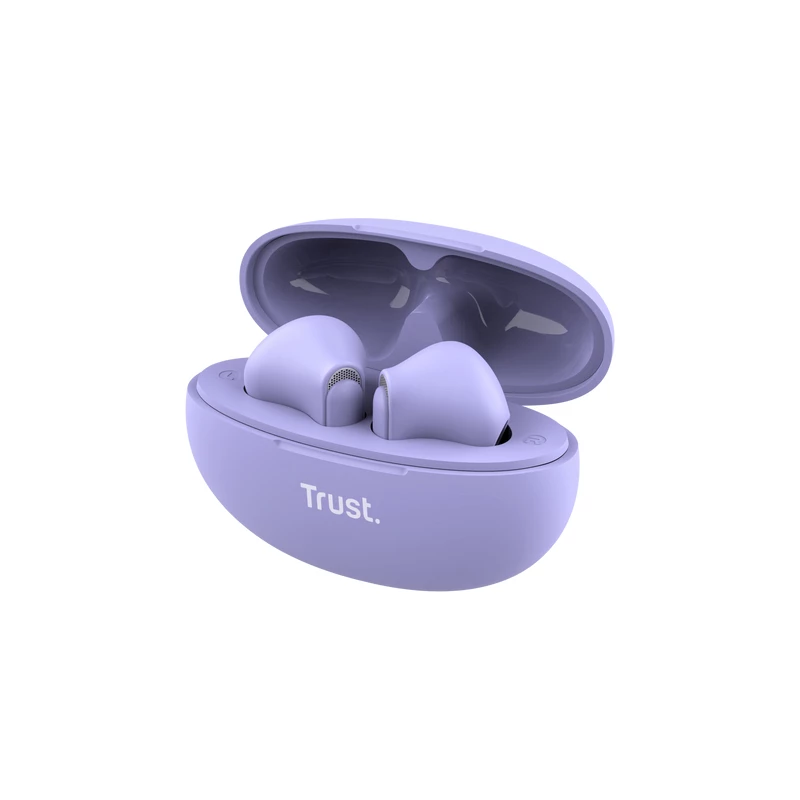 Trust Yavi belaidės ausinės True Wireless Stereo (TWS) į ausį skambučiams/muzikai USB Type-C mėlynos/violetinės