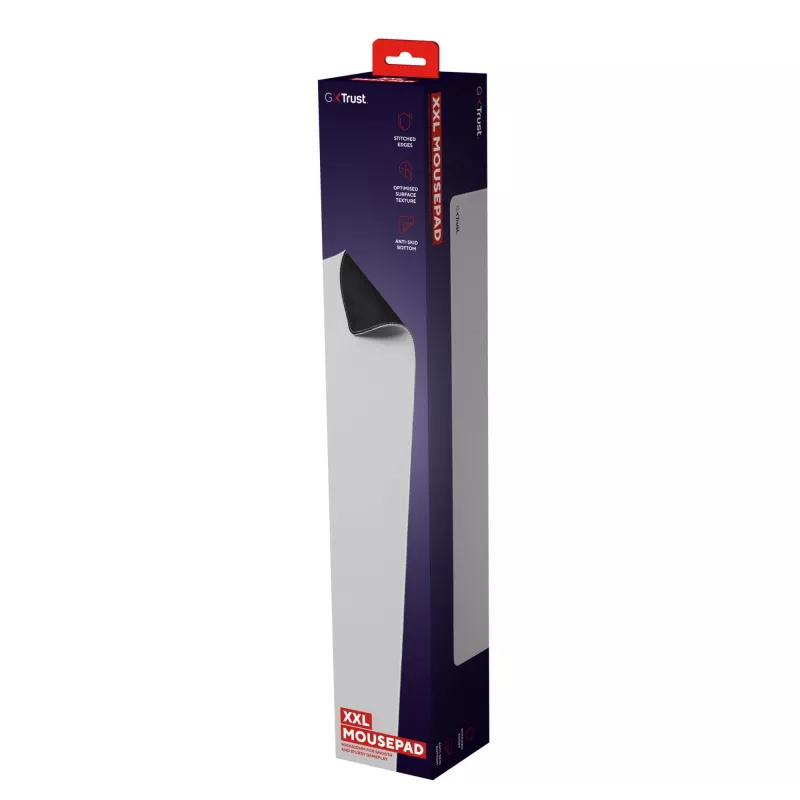 Trust GXT 759W Baltas žaidimų pelės kilimėlis