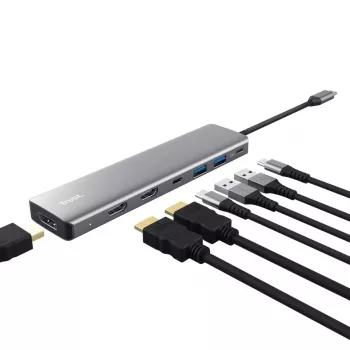 Trust 25661 USB Type-C sąsajos stotelė aliumininiame korpuse
