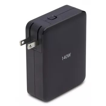 StarTech.com 140W USB-C sieninis įkroviklis, 3x USB-C/1x USB-A, PD 3.1 tarptautinis GaN maitinimo adapteris, skirtas MacBook/Dell XPS/Inspiron