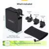 StarTech.com 140W USB-C sieninis įkroviklis, 3x USB-C/1x USB-A, PD 3.1 tarptautinis GaN maitinimo adapteris, skirtas MacBook/Dell XPS/Inspiron