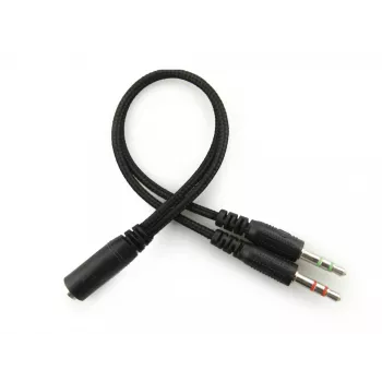 Sandberg MiniJack Headset Saver, laidinis, skambučiai/muzika, 20 - 20000 Hz, 71 g, ausinės, juoda
