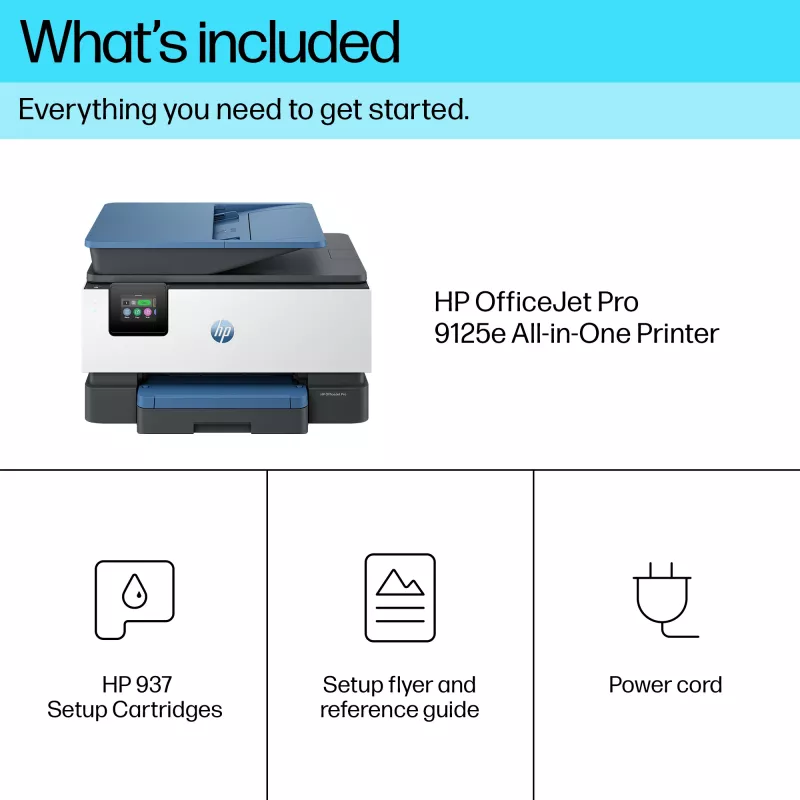 HP OfficeJet Pro 9125e belaidis daugiafunkcis spalvotas spausdintuvas, Instant Ink, dvipusis spausdinimas