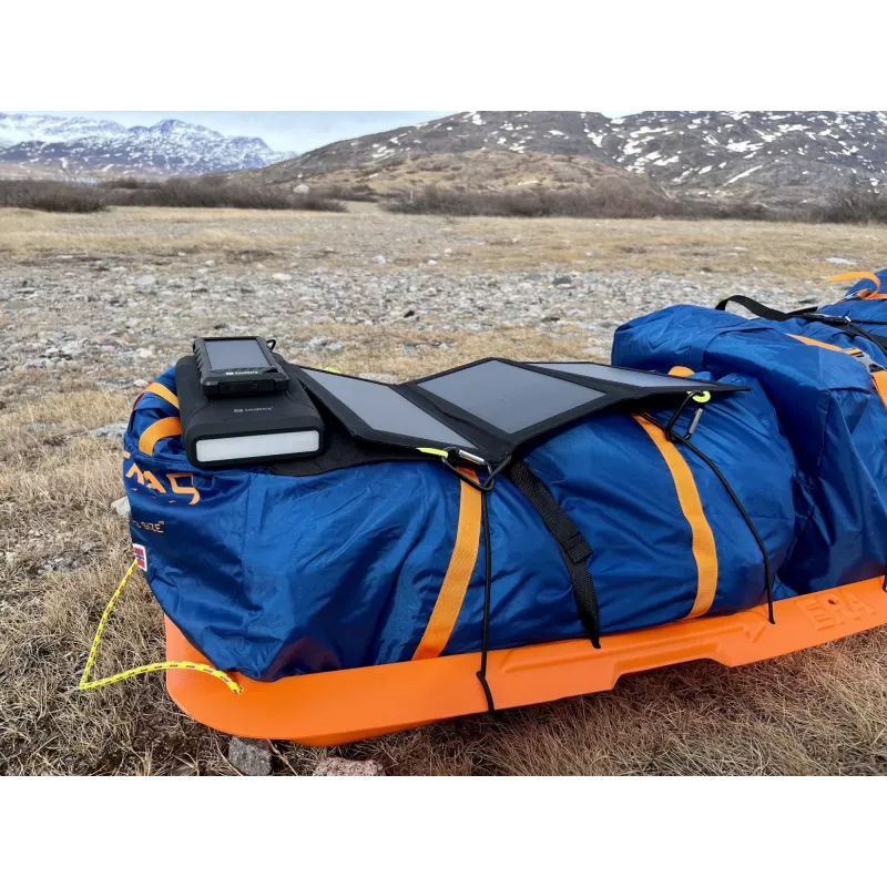 Sandberg Outdoor Solar Powerbank 16000, 16000 mAh, ličio jonų, juoda