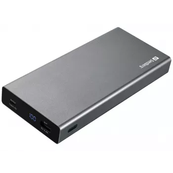 Sandberg Powerbank USB-C PD 100W 20000 mAh, pilkas