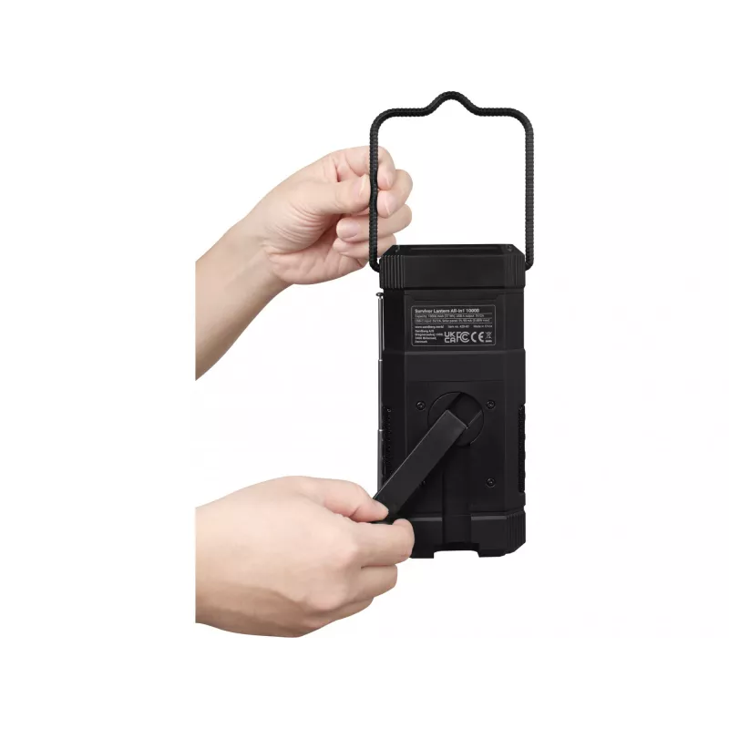 Sandberg Survivor Lantern All-in1 10000 – belaidis kempingo žibintas, juodas
