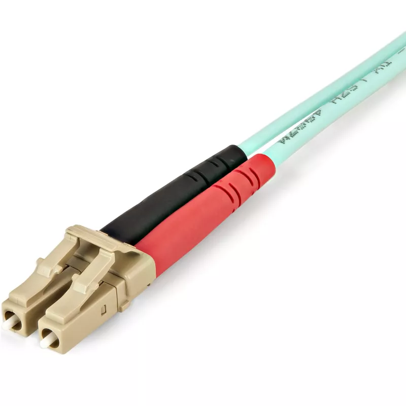 StarTech.com 2m (6ft) LC/UPC į LC/UPC OM4 daugiamodis šviesolaidinis kabelis, 50/125µm LOMMF/VCSEL Zipcord, 100G, maži nuostoliai - LSZH šviesolaidinis trumpiklis