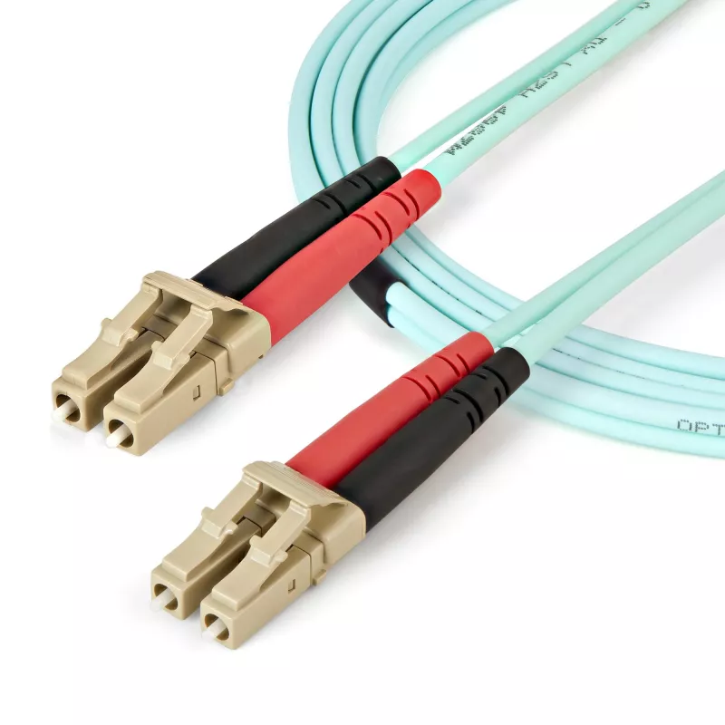 StarTech.com 2m (6ft) LC/UPC į LC/UPC OM4 daugiamodis šviesolaidinis kabelis, 50/125µm LOMMF/VCSEL Zipcord, 100G, maži nuostoliai - LSZH šviesolaidinis trumpiklis