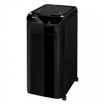 Fellowes AutoMax 550C popieriaus smulkintuvas – automatinis kryžminis smulkinimas, 550 lapų, 83 l krepšelis, P4 saugumo lygis