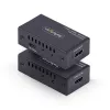 HDMI ilgintuvas per CAT5e/CAT6, 4K 60Hz, iki 60 m, siųstuvas ir imtuvas, maitinimas per kabelį, kompaktiškas