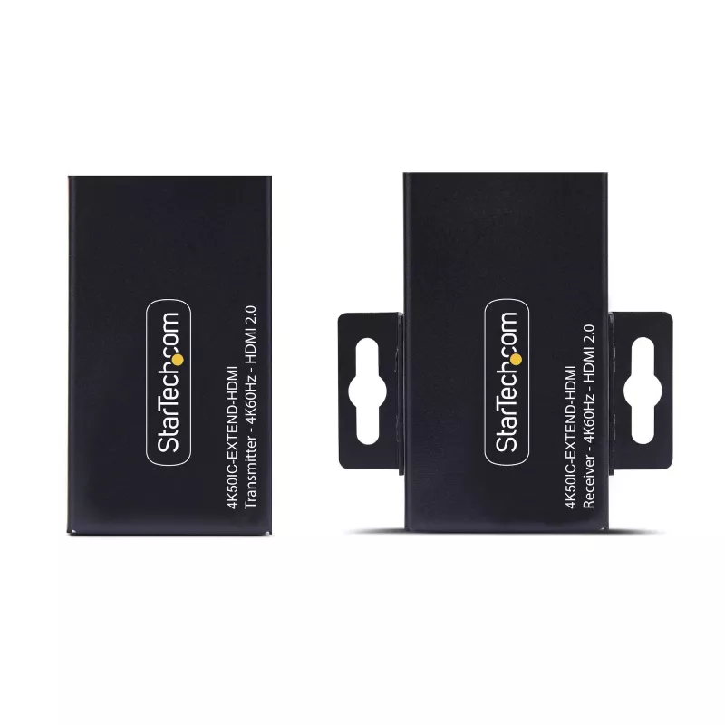 HDMI ilgintuvas per CAT5e/CAT6, 4K 60Hz, iki 60 m, siųstuvas ir imtuvas, maitinimas per kabelį, kompaktiškas