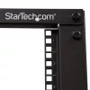 StarTech.com 4-Post 12U mobilus atviro rėmo serverių stovas, keturių stulpų 19 colių tinklo stovas su ratukais, reguliuojamo gylio riedantis stovas kompiuterinei/AV/duomenų/IT įrangai – ratukai, niveliavimo kojelės arba tvirtinimas prie grindų