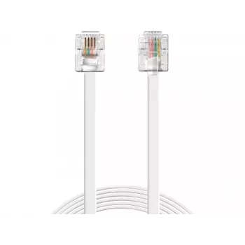 Sandberg telefono laidas RJ11-RJ11 1,8 m, baltas