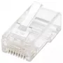 Intellinet RJ45 kištukai, Cat6, UTP, 2 danteliai, vytai gyslai, 15 µ auksuoti kontaktai, 100 vnt. pakuotė
