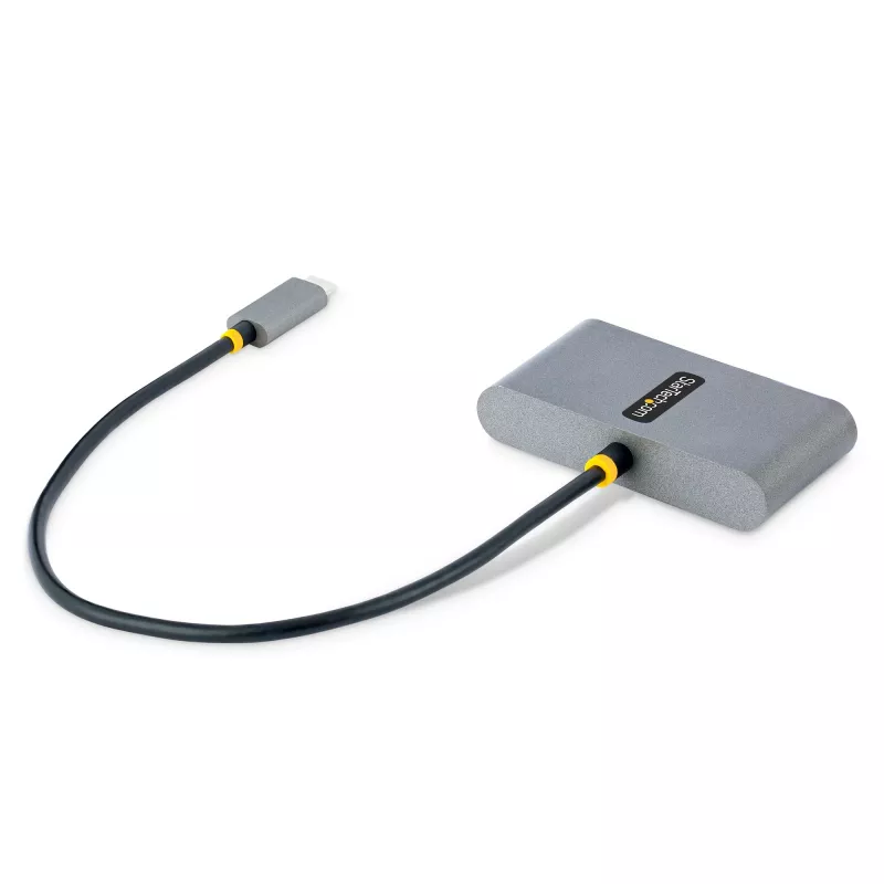 StarTech.com 4 prievadų USB-C šakotuvas su 100W Power Delivery perdavimu - 2x USB-A + 2x USB-C - USB 3.0 5Gbps - 30 cm ilgio kabelis - Nešiojamas USB Type-C į USB-A/C šakotuvas