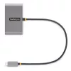 StarTech.com 4 prievadų USB-C šakotuvas su 100W Power Delivery perdavimu - 2x USB-A + 2x USB-C - USB 3.0 5Gbps - 30 cm ilgio kabelis - Nešiojamas USB Type-C į USB-A/C šakotuvas