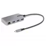 StarTech.com 3 prievadų USB-C centras su Ethernet - 3x USB-A prievadai, Gigabit Ethernet RJ45, USB 3.0 5Gbps, maitinamas iš magistralės, 30 cm kabelis - nešiojamas USB Type-C adapteris su GbE