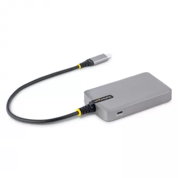 StarTech.com 3 prievadų USB-C centras su Ethernet - 3x USB-A prievadai, Gigabit Ethernet RJ45, USB 3.0 5Gbps, maitinamas iš magistralės, 30 cm kabelis - nešiojamas USB Type-C adapteris su GbE