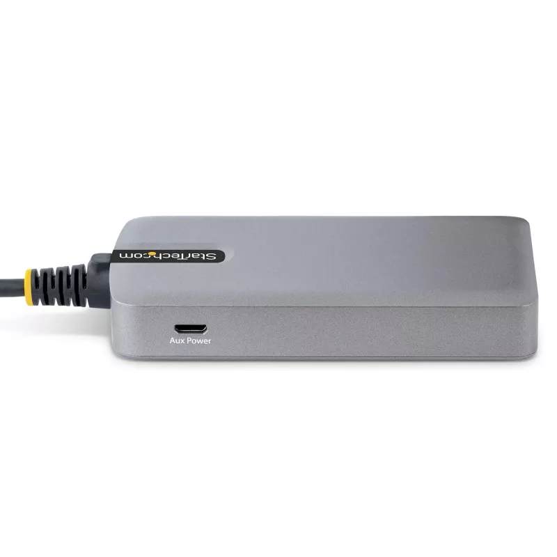 StarTech.com 3 prievadų USB-C centras su Ethernet - 3x USB-A prievadai, Gigabit Ethernet RJ45, USB 3.0 5Gbps, maitinamas iš magistralės, 30 cm kabelis - nešiojamas USB Type-C adapteris su GbE