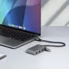 StarTech.com 4 prievadų USB-C šakotuvas - 5 Gb/s - maitinamas iš magistralės - USB C į 4x USB-A šakotuvas su papildomu maitinimo įvadu - nešiojamas stalinio/nešiojamojo kompiuterio USB šakotuvas - 30 cm laidas - USB išplėtimo šakotuvas