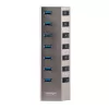 StarTech.com 7 prievadų USB-C šakotuvas su atskirais įjungimo/išjungimo mygtukais, USB 3.0 5Gbps, su maitinimo bloku, USB-C į USB-A, BC 1.2