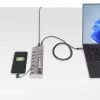 StarTech.com 7 prievadų USB-C šakotuvas su atskirais įjungimo/išjungimo mygtukais, USB 3.0 5Gbps, su maitinimo bloku, USB-C į USB-A, BC 1.2