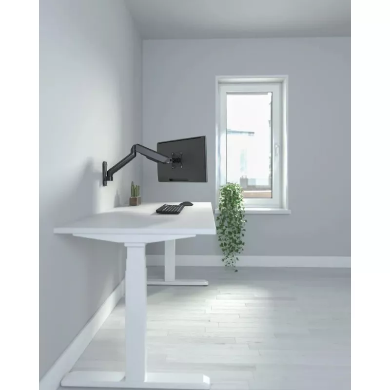 Techly ICA-LCD G112E pasukamas sieninis ekrano laikiklis su dujiniu amortizatoriumi, 1 ekranui 17-32 colių (43-81,3 cm), 9 kg