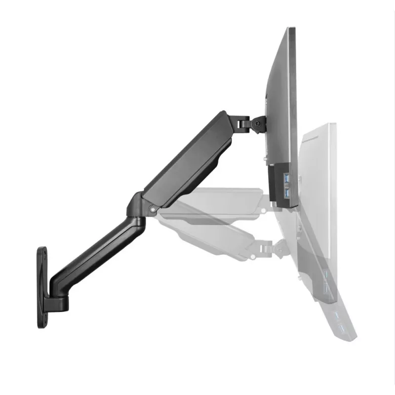 Techly ICA-LCD G112E pasukamas sieninis ekrano laikiklis su dujiniu amortizatoriumi, 1 ekranui 17-32 colių (43-81,3 cm), 9 kg