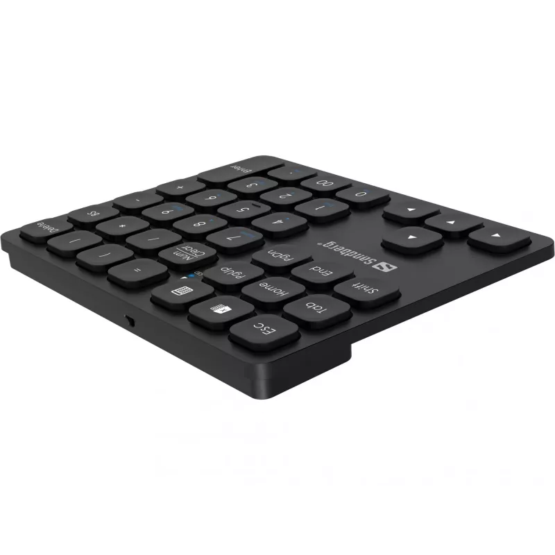 Sandberg Wireless Numeric Keypad Pro belaidė skaitmeninė klaviatūra, 36 klavišai, membrana