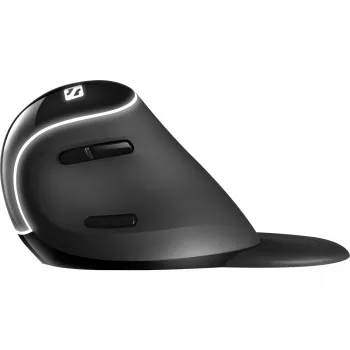 Sandberg Wireless Vertical Mouse Pro, dešinei rankai, vertikalus dizainas, optinis, RF belaidis, 1600 DPI, juoda