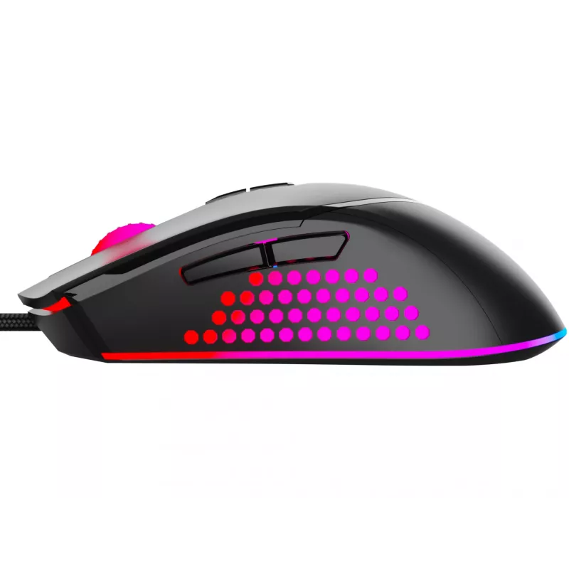 Sandberg Azazinator Mouse 6400, dešinei rankai, USB Type-A, 6400 DPI, juoda