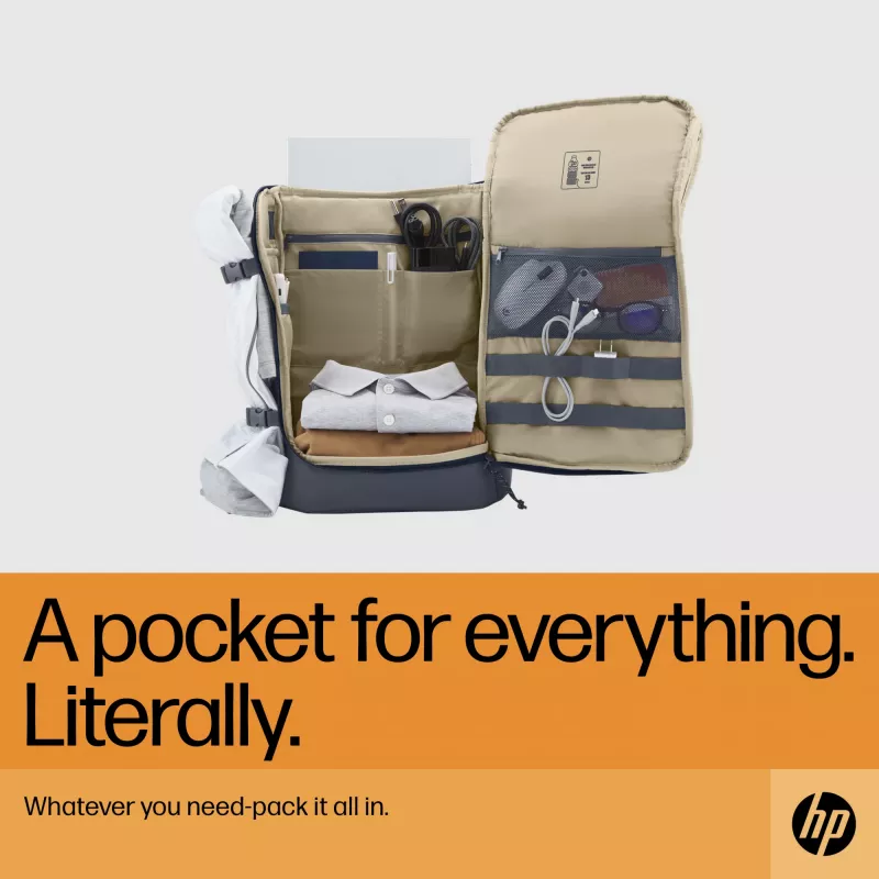 HP Travel 25 litrų 15,6 colio Iron Grey kuprinė nešiojamam kompiuteriui