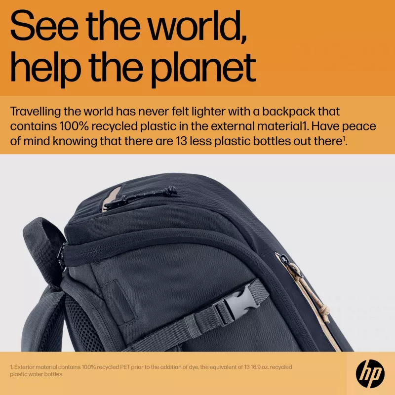 HP Travel 25 litrų 15,6 colio Iron Grey kuprinė nešiojamam kompiuteriui