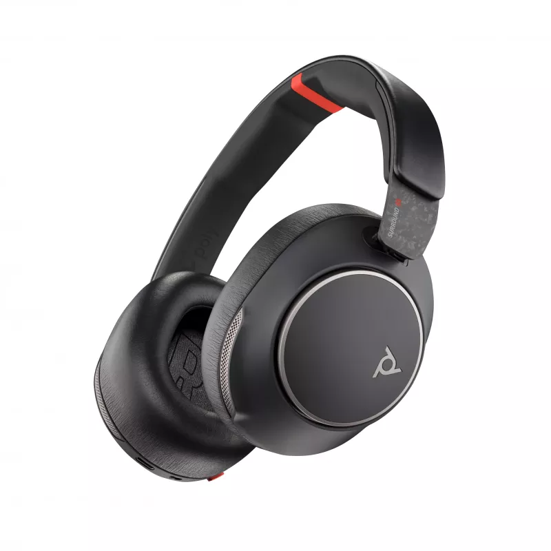 HP Poly Voyager Surround 85 UC USB-C ausinių rinkinys su įkrovimo stovu