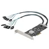 StarTech.com 8 prievadų SATA PCIe kortelė – PCI Express 6Gbps SATA plėtinio adapteris su 4 valdikliais – SATA PCIe valdiklio kortelė – PCI-e x4 Gen 2 į SATA III – SATA HDD/SSD