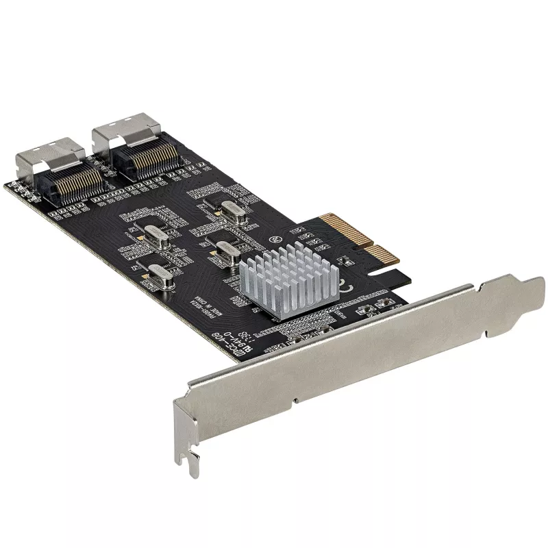 StarTech.com 8 prievadų SATA PCIe kortelė – PCI Express 6Gbps SATA plėtinio adapteris su 4 valdikliais – SATA PCIe valdiklio kortelė – PCI-e x4 Gen 2 į SATA III – SATA HDD/SSD