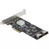 StarTech.com 8 prievadų SATA PCIe kortelė – PCI Express 6Gbps SATA plėtinio adapteris su 4 valdikliais – SATA PCIe valdiklio kortelė – PCI-e x4 Gen 2 į SATA III – SATA HDD/SSD